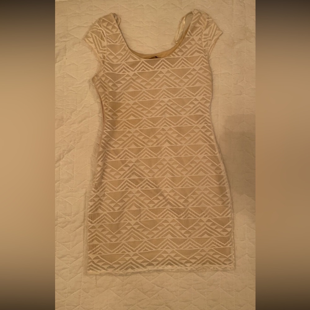 Not so tight but tight mini dress